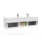 Castello Usa Nile 72" Wall Mounted White Vanity With White Top And Gold Handles CB-MC-72W-GLD-2053-WH - alternate 5